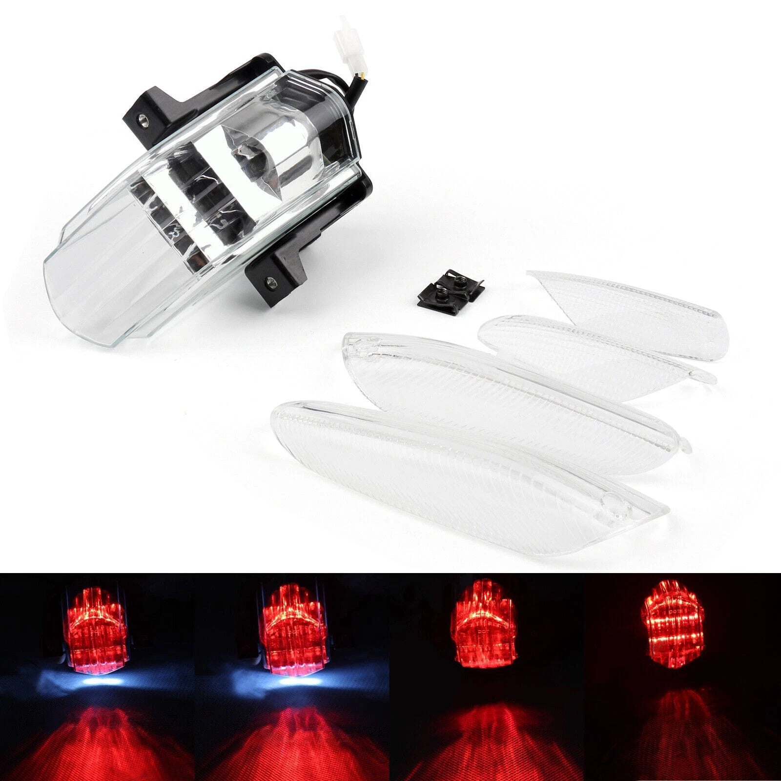 Clear LED Tail Light with Turn Signals for Aprilia RSVR Factory RSV1000 (T9)
