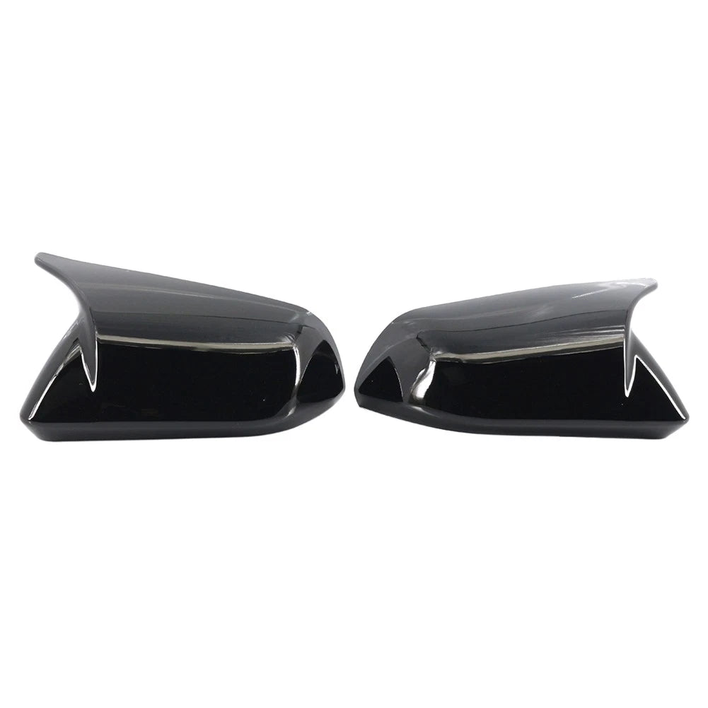 Glossy Black Rearview Side Mirror Cover Caps for Ford Mustang (2015–2023)