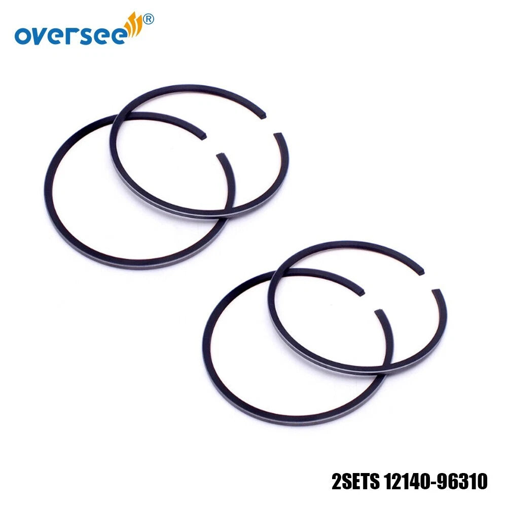 2X Piston Ring Set 12140-96310 / 96361 for Suzuki DT20-30HP (1970–1990)