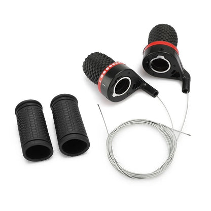 Soft Grip Handle with Gear Shifter Set for Mountain Bikes