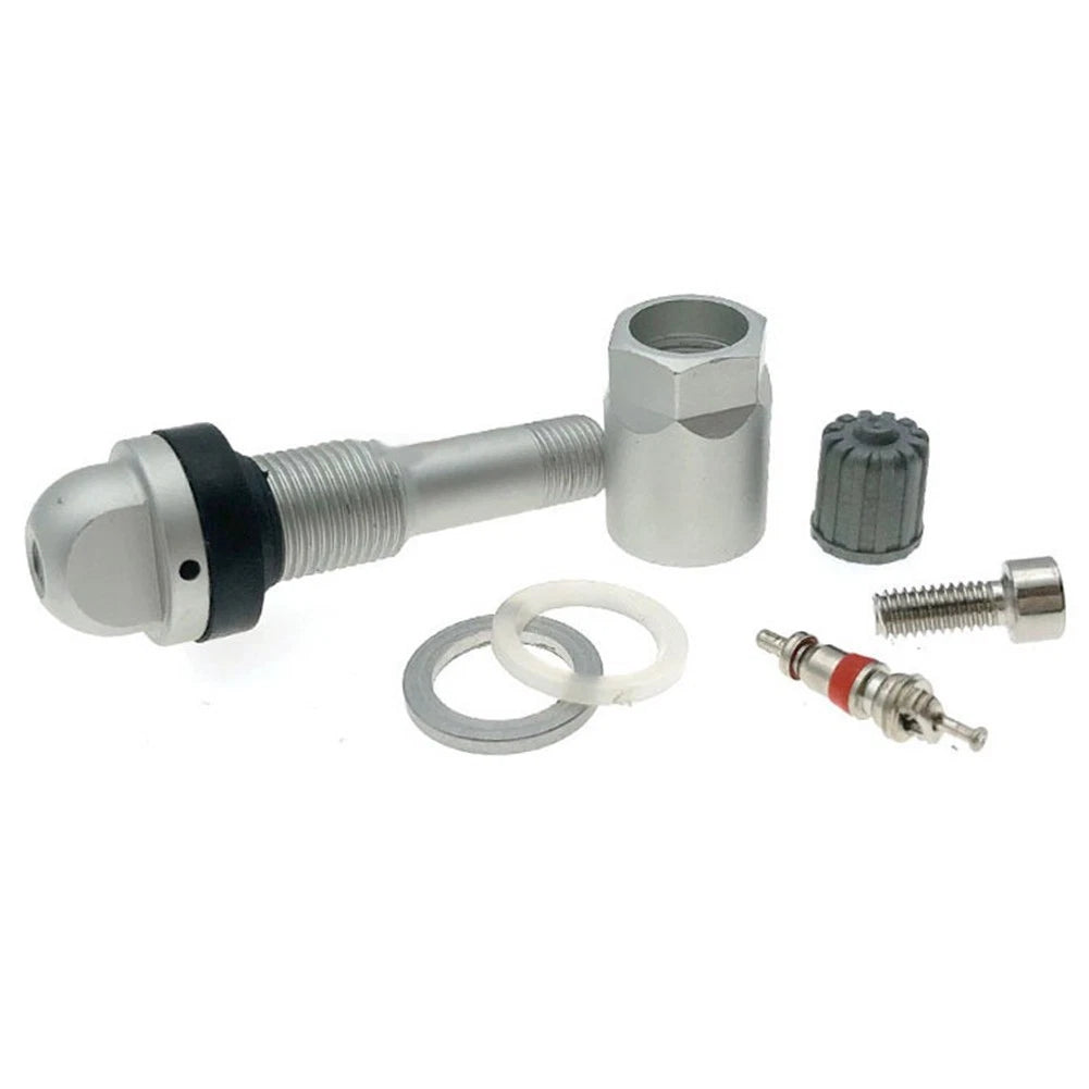 Set of 4 TPMS Aluminum Valve Stem Service Kit for Tesla