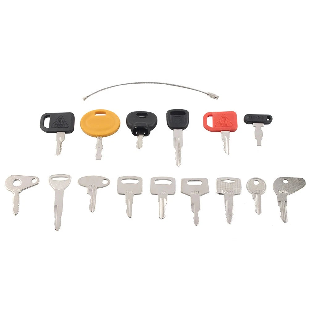 15 Keys Ignition Key Set for Holland Excavator (Construction Equipment)