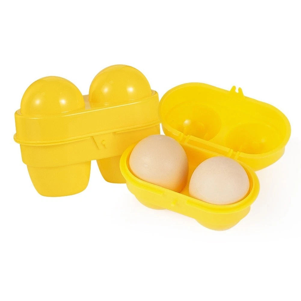2X Egg Holder Container for Camping Picnic Travel