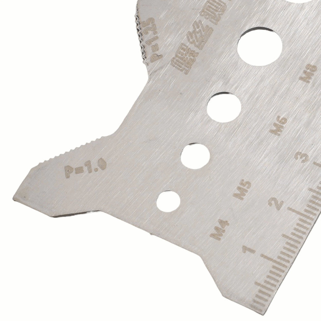Screw Thread Gauge Tool for Accurate Diameter and Pitch Identification