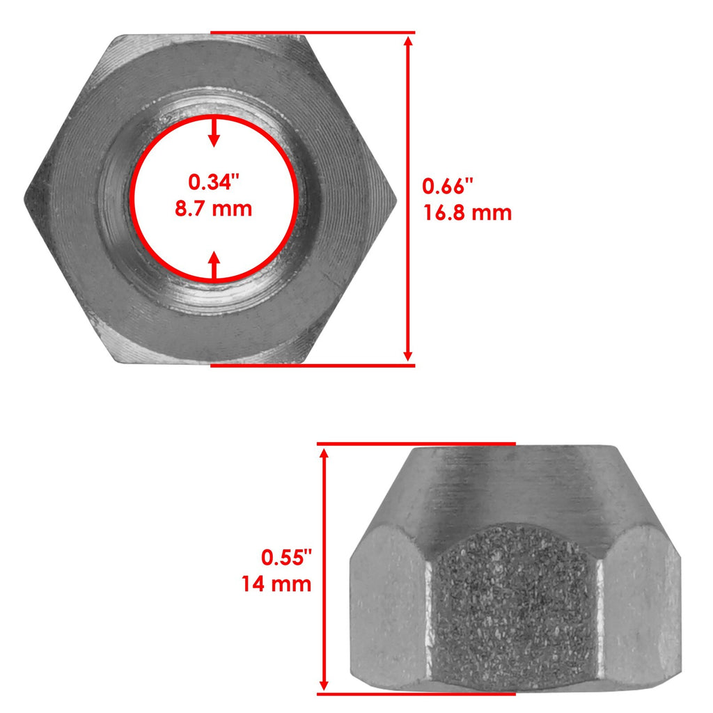 Wheel Lug Nuts Front or Rear Set for Honda TRX450ER (2006–2009, 2012–2014)