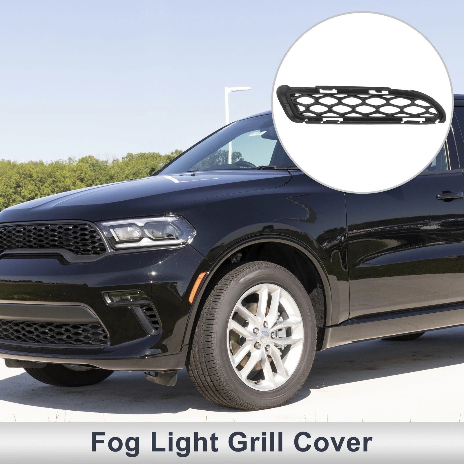 Front Left Fog Light Grill Replacement for Dodge Durango (2018–2020)