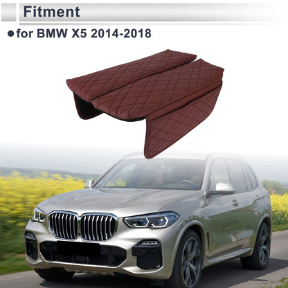 Set of 2 Car Center Console Covers for BMW X5 (2014–2018) Red