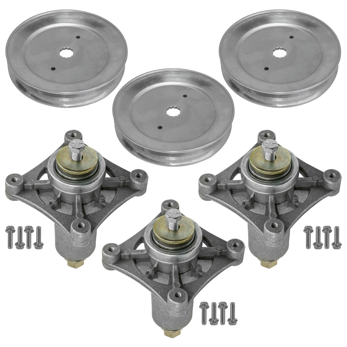 Spindle Pulley Set Replacement for AYP 187292 192870 (46–54 Inch Deck) (2005–2018)