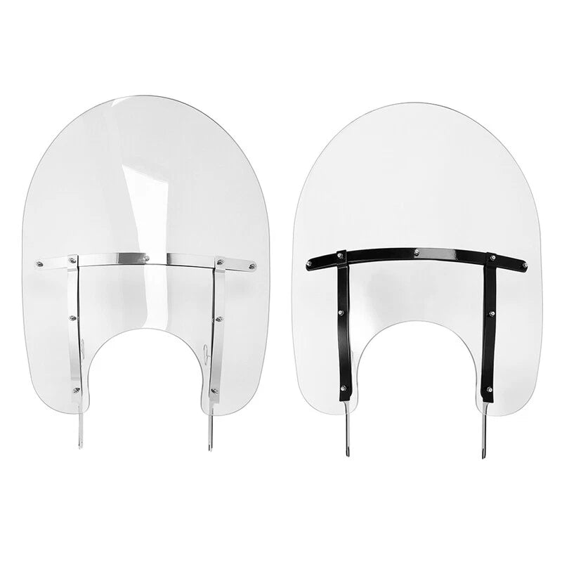 Clear Windshield for Harley Road King (1994–2025) Black/Chrome