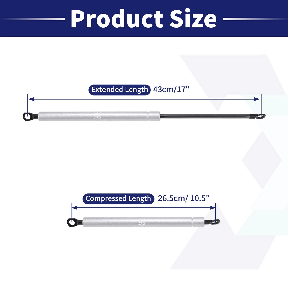 2Pcs Lift Supports Struts Shocks Gas Spring for RV (17 Inch, 35 lbs)