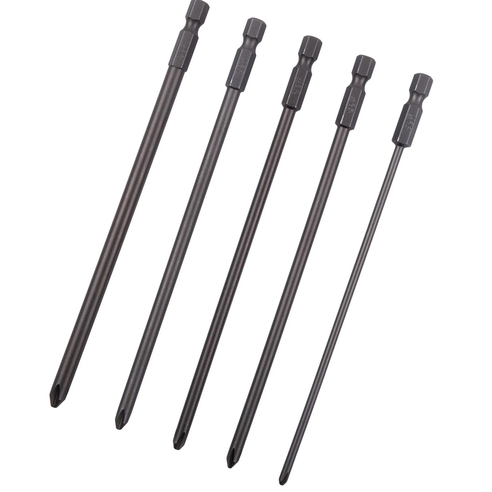 Set of 5 Screwdriver Bits 1/4 Inch PH1 for (150mm Long)