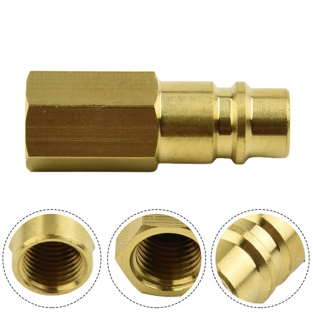 Brass Adapter for Car Air Conditioning 1/4 SAE Internal Thread