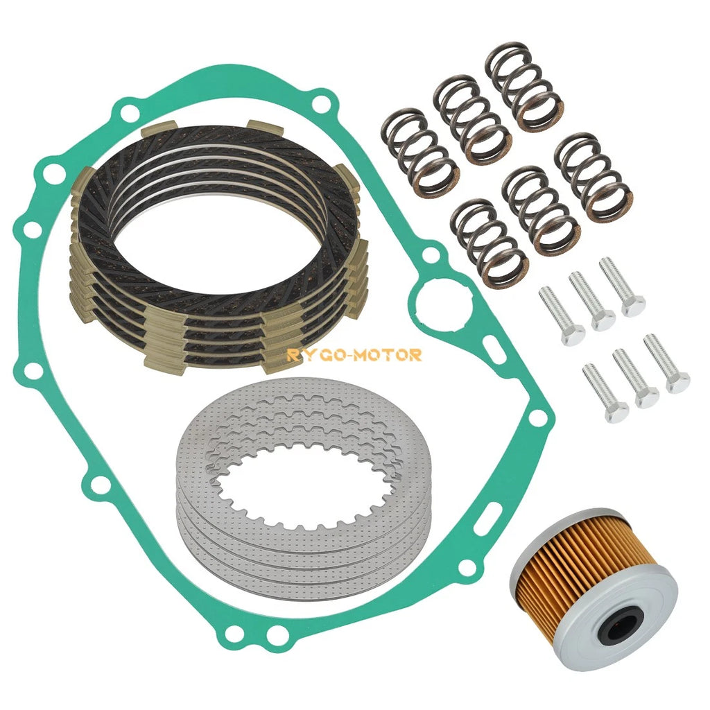 Clutch Plate Kit with Heavy Duty Springs for Kawasaki KLX110 KLX110L DRZ110 Z125 PRO (2002–2023)