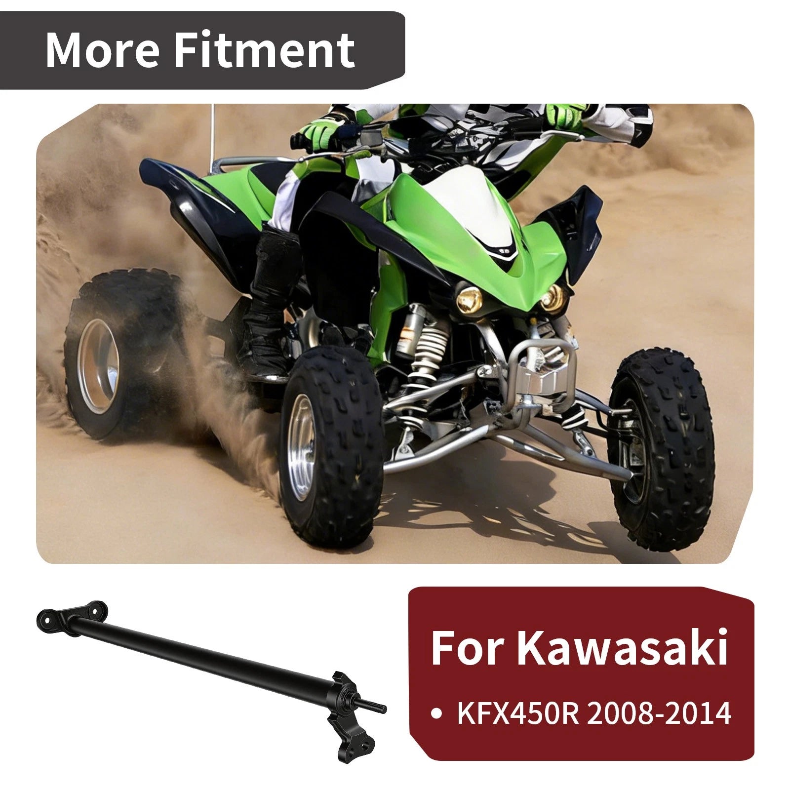 Steering Shaft 39114-0012-21 for Kawasaki KFX450R (2007–2014)