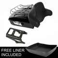 Chopped Trunk Backrest Pad for Harley Touring Road King (2009–2013)