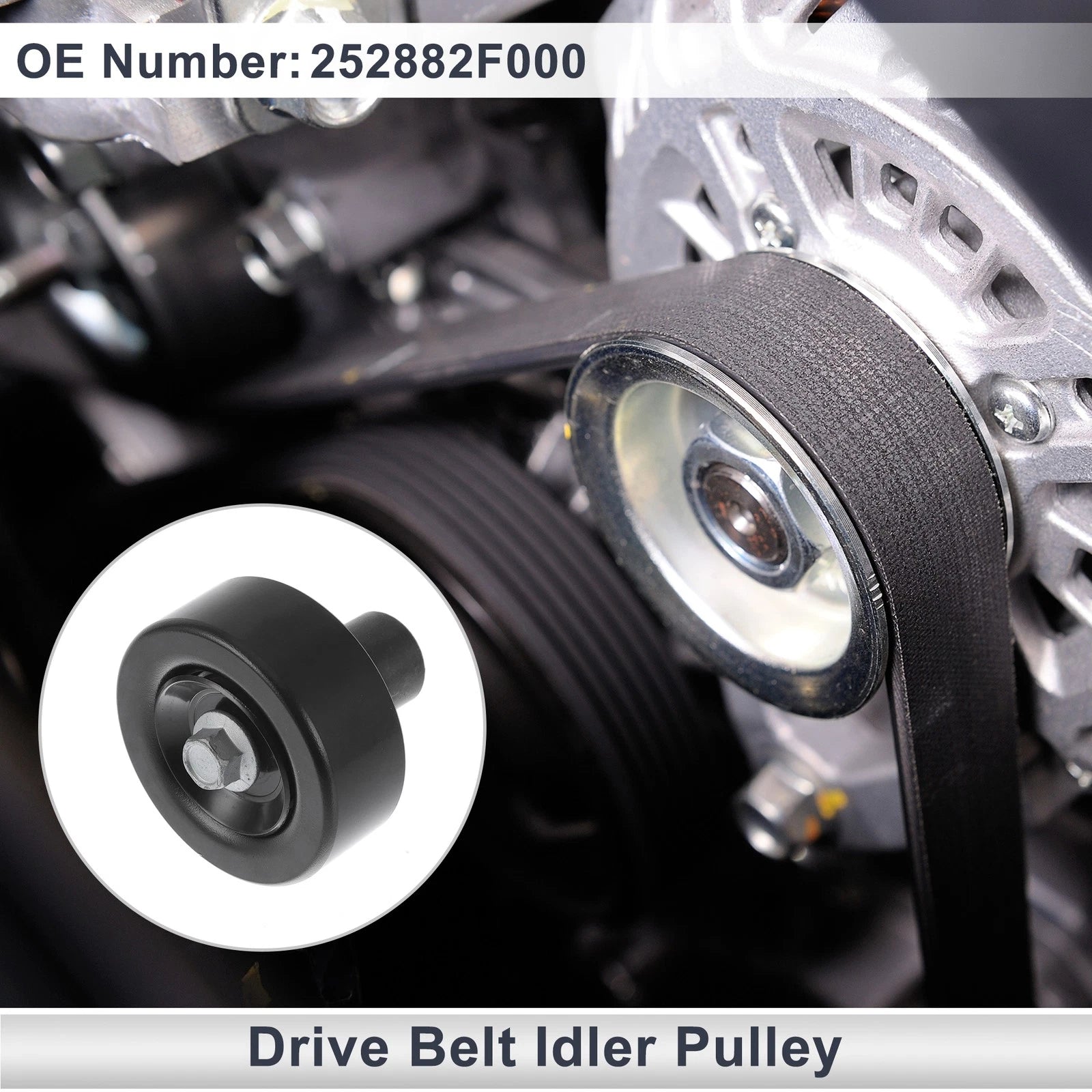 Drive Belt Idler Pulley Replacement for Hyundai Santa Fe (2010–2020)