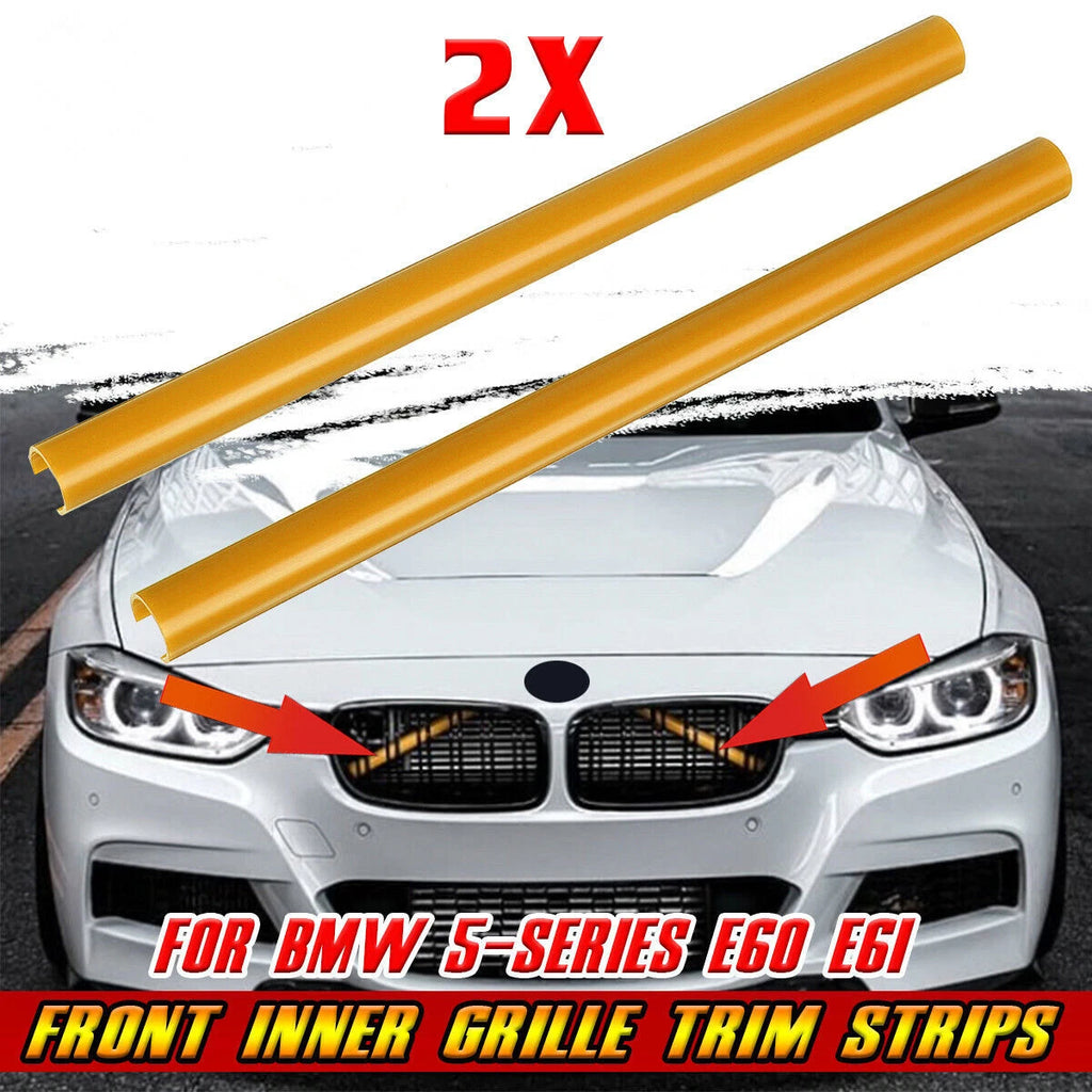 2X Front Grille Cover Strip Trim Inner Clip for BMW 5 Series (2005–2010)