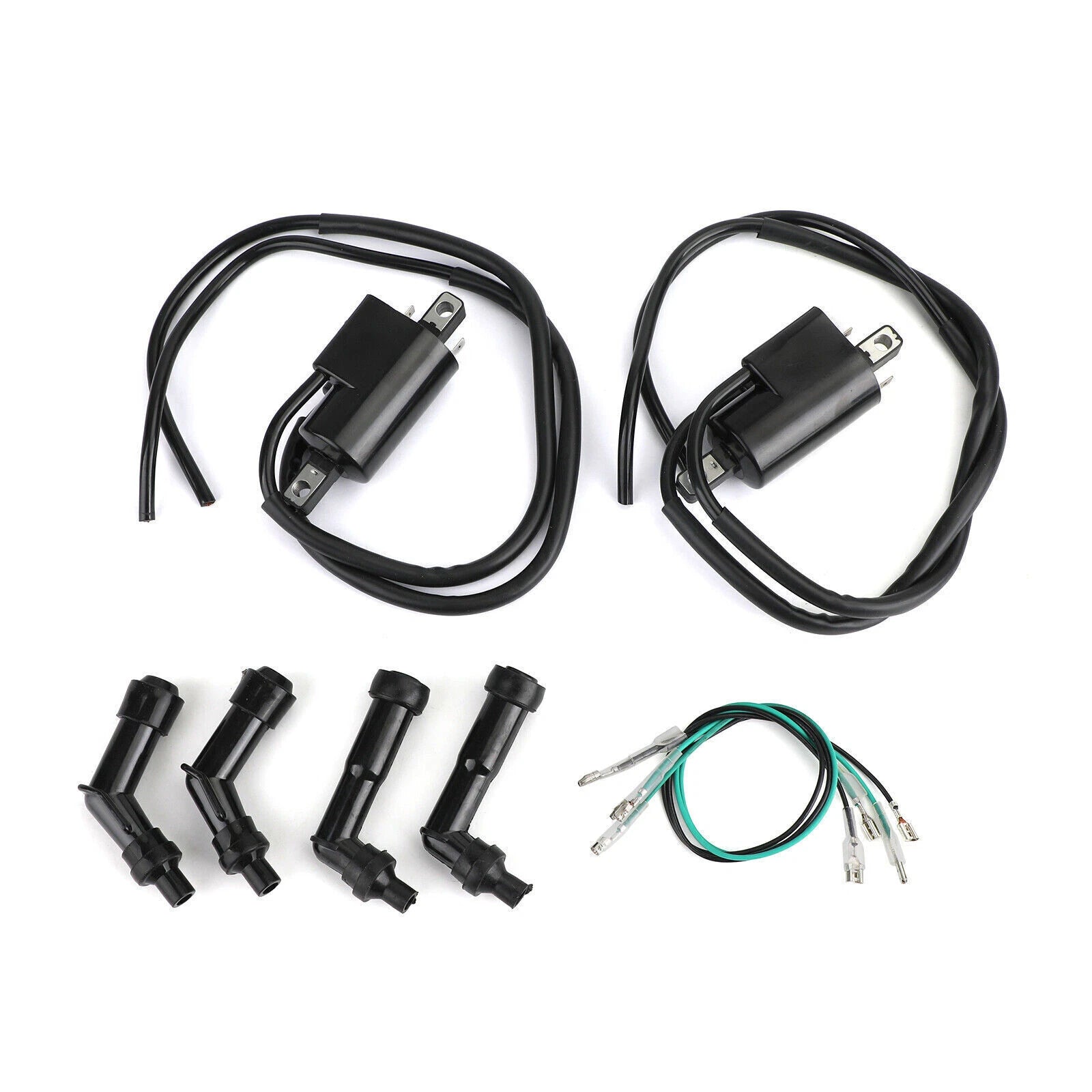 Ignition Coils & Spark Plug Caps for Honda CB350F CB400F CB500 CB550 (T9)