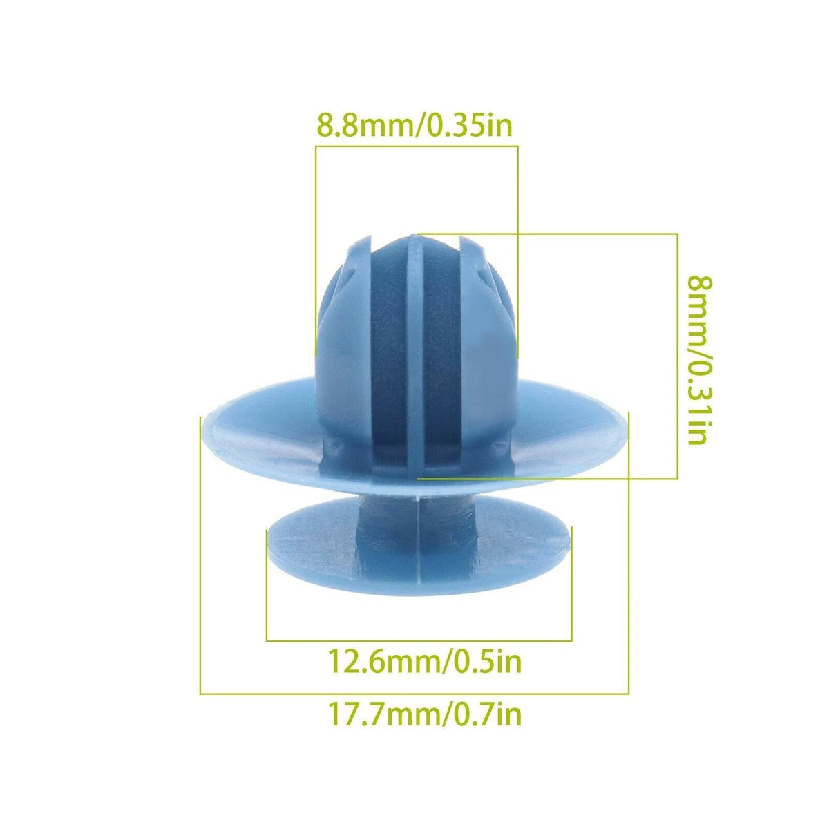 20x Blue Plastic Clips for Mitsubishi L200 (MU000977)