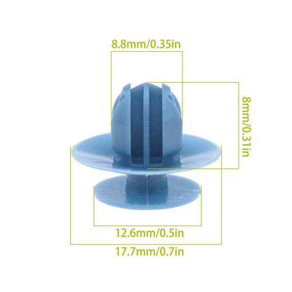 20x Blue Plastic Clips for Mitsubishi L200 (MU000977)