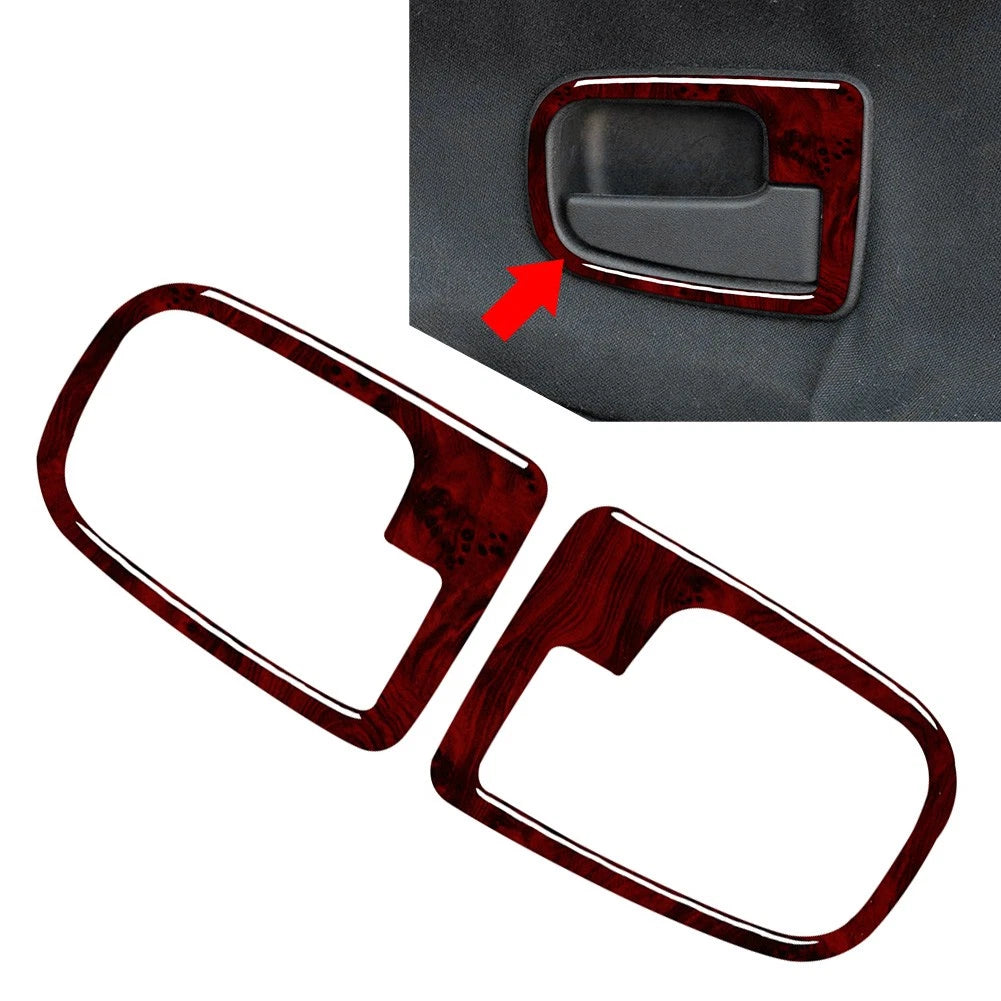 Interior Door Handle Cover Trim for BMW 3 Series E36 (1991–1999) Wood Red