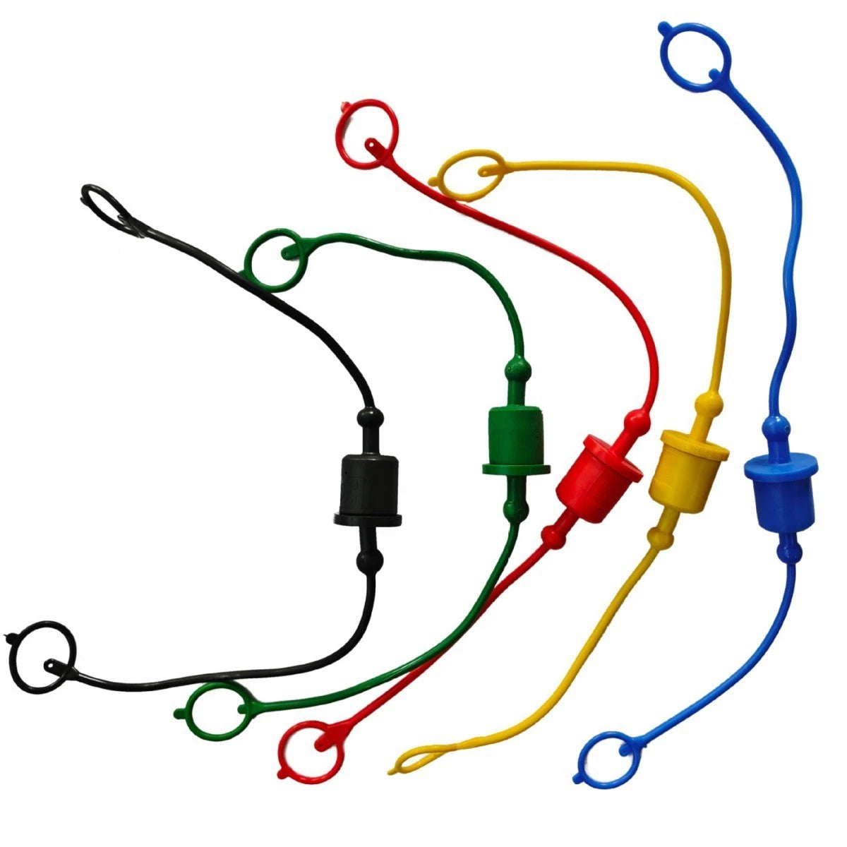 Set of 5 Hydraulic Coupler Dust Caps for Agricultural Use