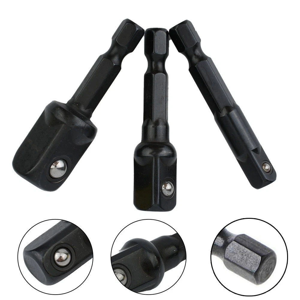 3-Piece Nut Driver Socket Set for Electric Screwdriver