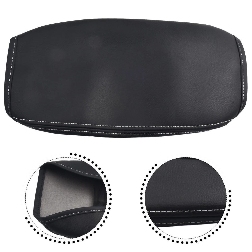 Black Leather Armrest Cover for Subaru Forester