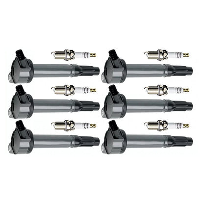6x Ignition Coils & Iridium Plugs for Toyota Aurion/Kluger (2006–2015)