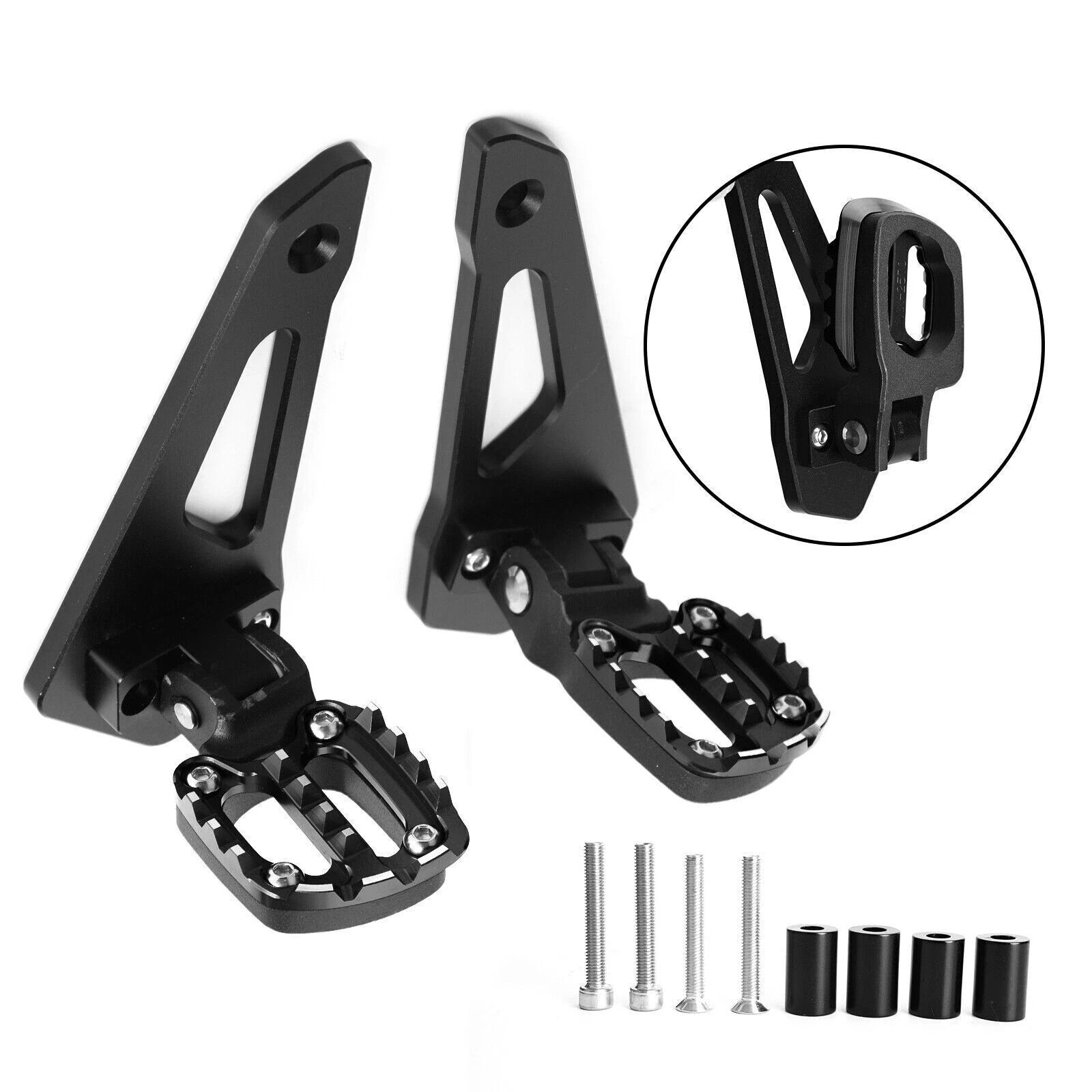 Rear Footrests Foot Pegs for Honda X-ADV 750 (2021) Black
