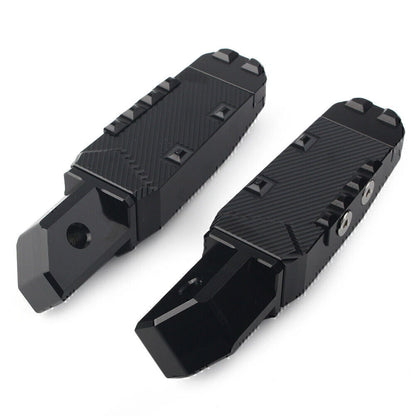 2X Black Rear Passenger Foot Pegs for Honda CBR600RR (2003–2019)