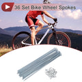 Bicycle Spokes 261mm Steel Galvanized Set for 12G Wheel (—)