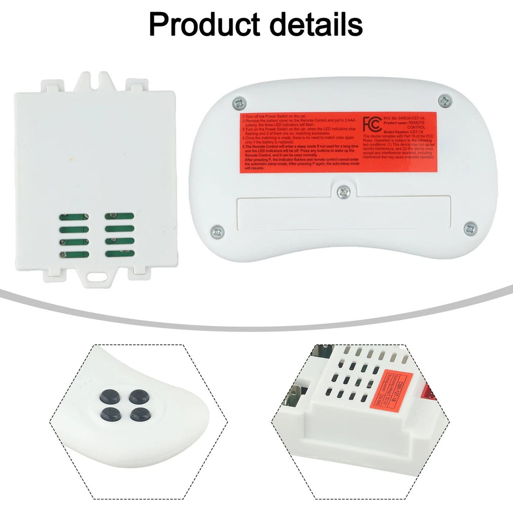 Control Box for 12V Children's Electric Ride-On Car (Remote Control)