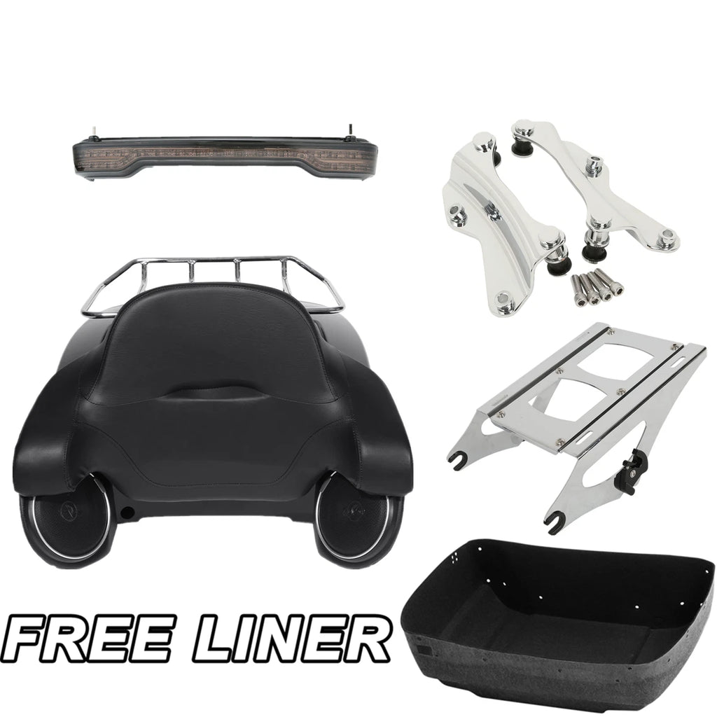 Trunk Pad Light Rack Speakers Mount for Harley Touring (2014–2023)