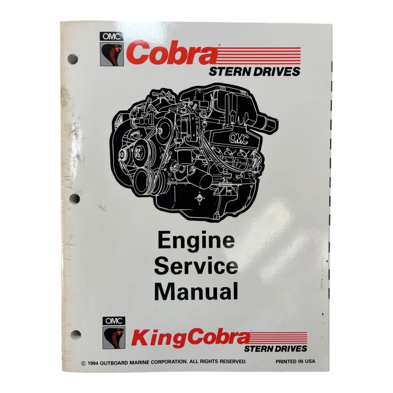 OMC Cobra Stern Drives Engine Service Manual 503168 (1994)