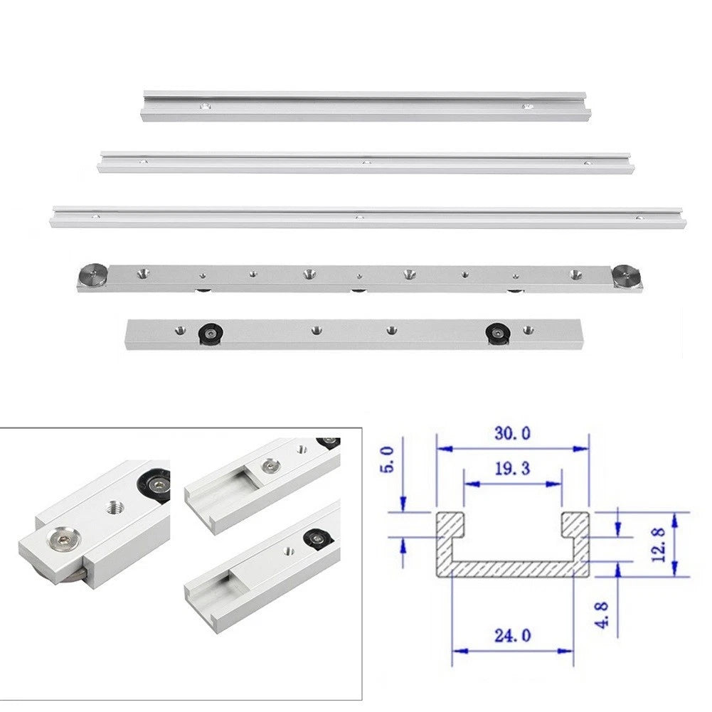 30mm T Track Miter Bar Tool for Universal Use (No Specific Years)