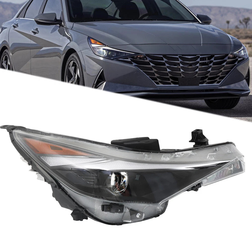 Headlight Assembly for Hyundai Elantra (2021–2022) Passenger Side Halogen