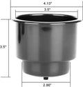 Set of 4 Universal Plastic Drink Cup Insert Holders for Marine Car Black