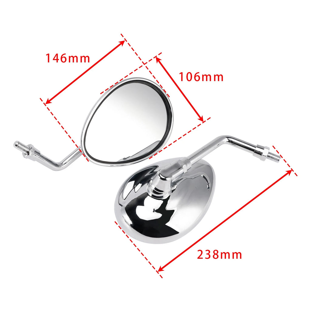 Rear View Mirror Set for Indian Scout Sixty Bobber Springfield Dark Horse (2016–2025)
