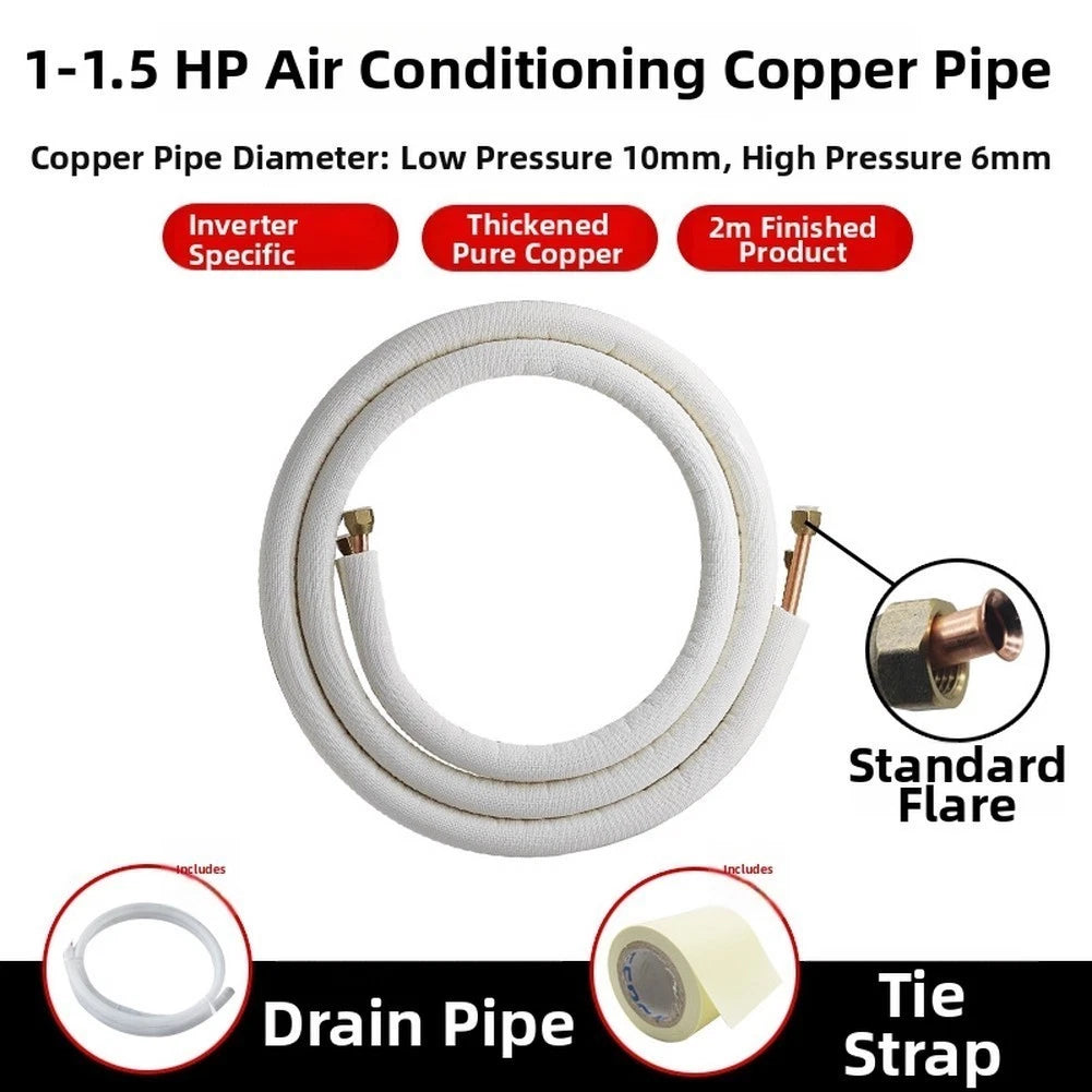 2 Meter Thick Copper AC Line Set with Insulation for Automotive Applications