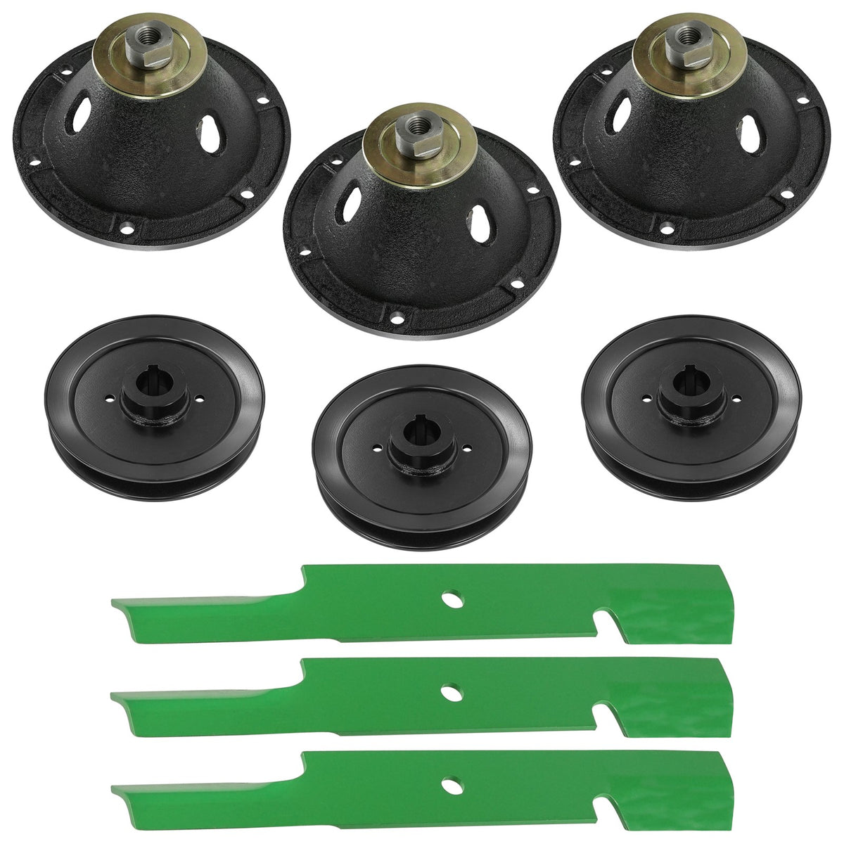 52" Deck Spindle Blade and Pulley Replacement for Ferris FW35 F160Z (2000–2000)