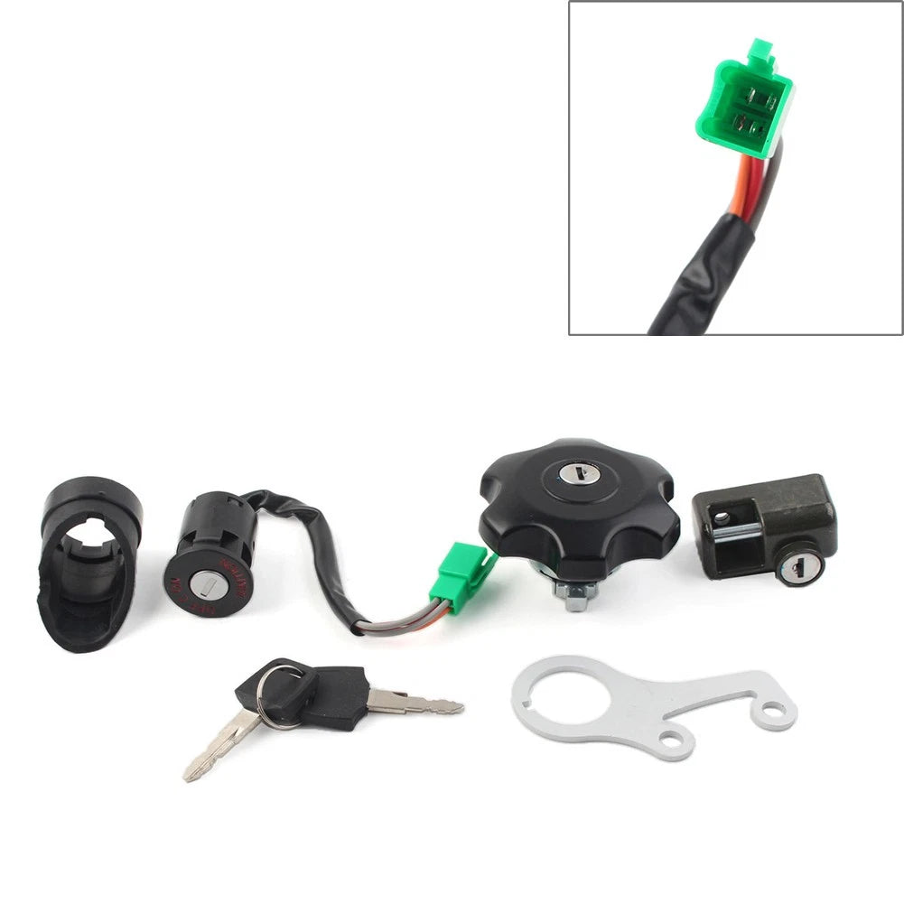 Ignition Key Switch Gas Cap Helmet Lock W/Key for Suzuki DRZ400SM (2005–2022)