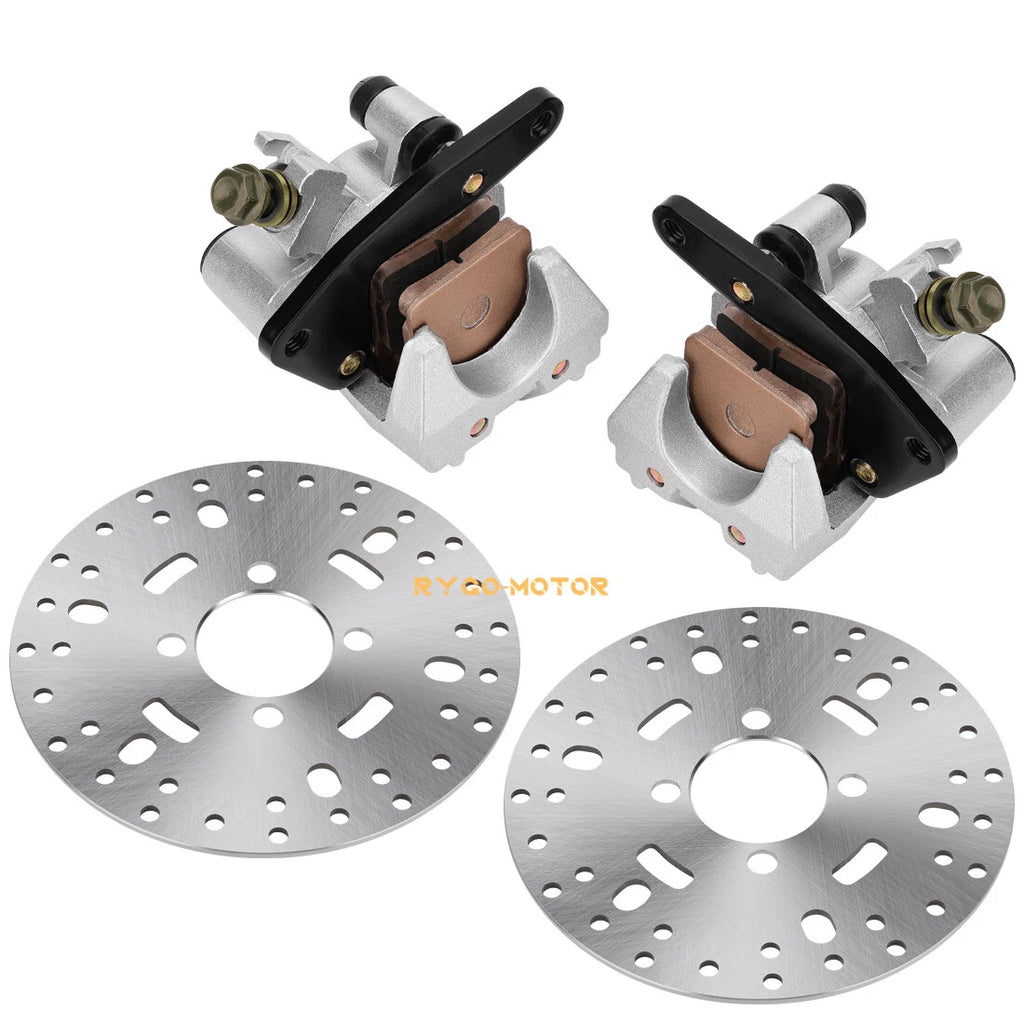 Front Brake Calipers & Disc Rotors for Yamaha Kodiak 400 YFM400 (1999–2002)