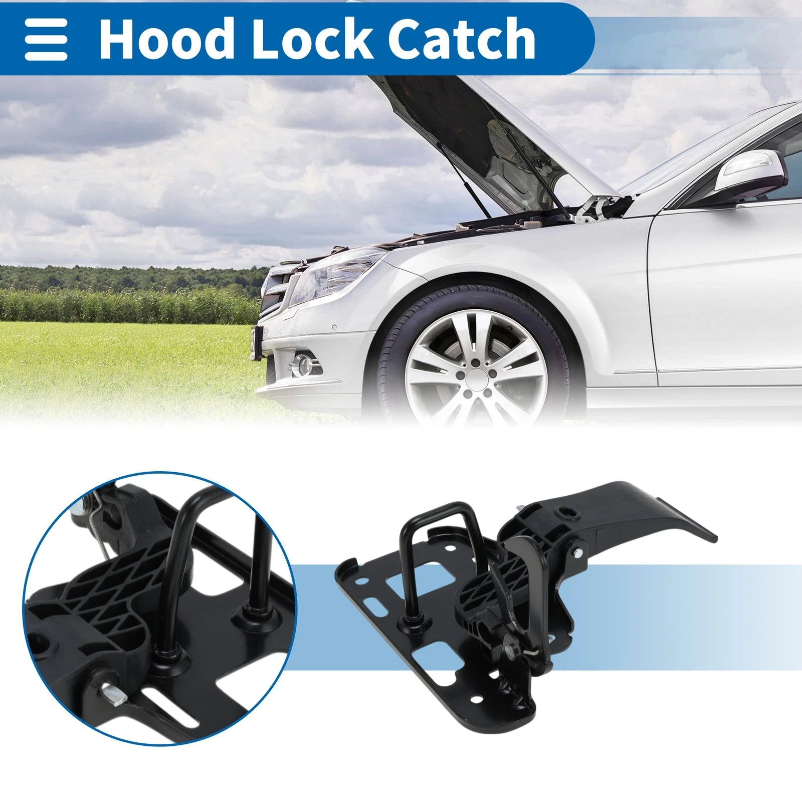 Hood Latch Assembly OEM Replacement for Audi Q5 (2009–2017)