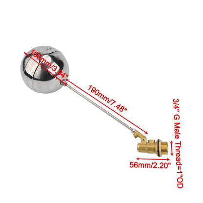 304 Stainless Steel Float Valve for Water Tanks and Heaters