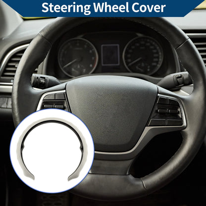 Steering Wheel Cover for - 14.96" White ABS