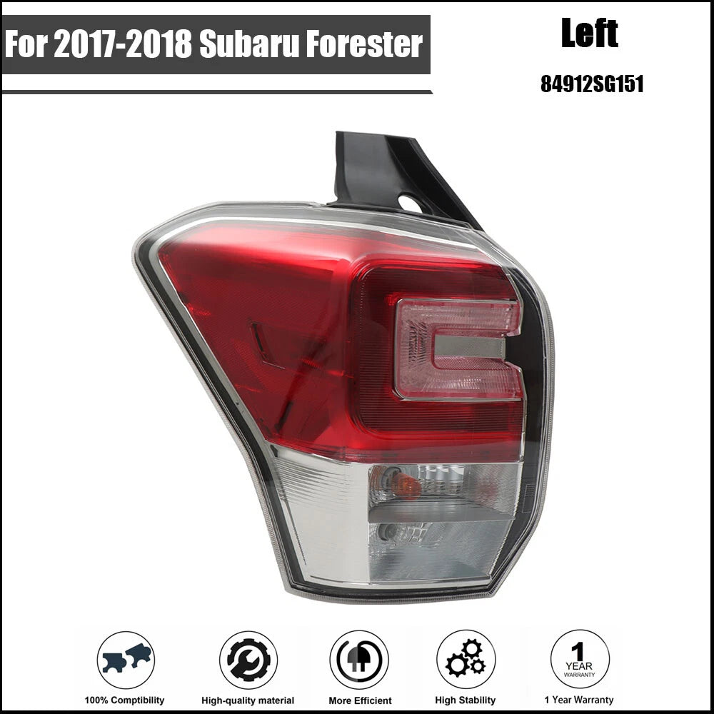 Left Tail Light Assembly Halogen for Subaru Forester (2017–2018)