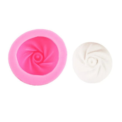 6X Reusable Silicone Baozi Molds for Homemade Steamed Buns 7.5cm