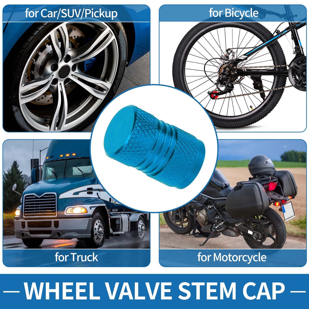 Tire Valve Stem Caps 11x16mm Replacement for Car SUV Bike (8 Pack)