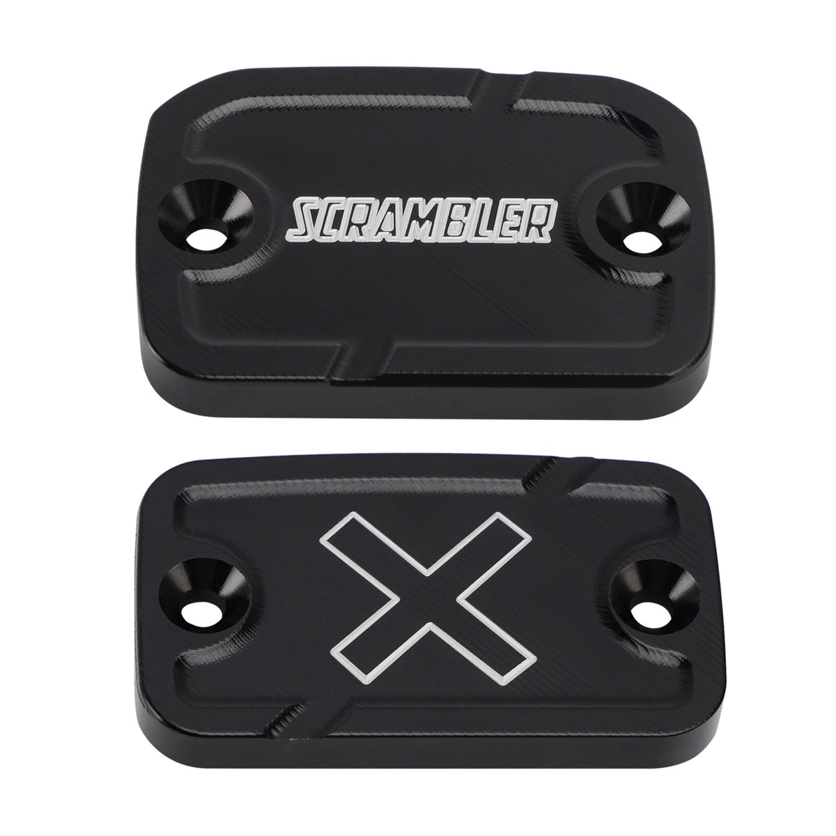 Black Front Brake & Clutch Reservoir Cap for Ducati Scrambler 800 1100 (2015–2025)